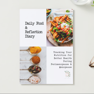 Daily Food & Reflection Diary: Tracking Your Nutrition for Better Health During Perimenopause & Menopause
