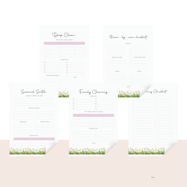 Spring cleaning checklists